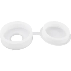 Diall Cache Vis Et Cache Trou-Embout blanc à clipser ø10-12 mm - 20 pièces