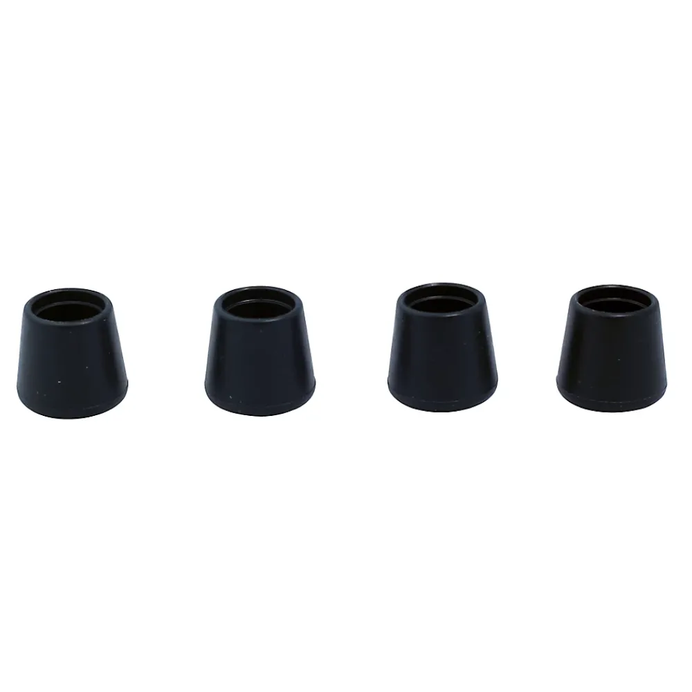 Diall Patin, Feutre Et Embout-Embout en caoutchouc 20 mm x 4, noir
