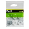 Diall Patin, Feutre Et Embout-Embout en plastique 22 mm x 4, transparent