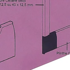 Legrand Embout sabot droit pour plinthe CELIANE Déco blanc 82 x 12,5 mm
