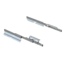 Compas, Coulisse Et Coulisseau-Emuca Coulisses pour table extensible et relevable Oplà Folding+39, Aluminium, Acier inox anodisé