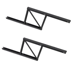 Emuca Charnière D'Ameublement-Ensemble de mécanismes de levage pour tables basses, permette elevare la mesa 192mm, Acier, Peint en noir