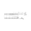 Compas, Coulisse Et Coulisseau-Emuca Jeu de coulisses à billes à sorties totale avec supports, hauteur 45mm, longueur 350mm, Acier, Zingué