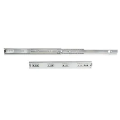 Compas, Coulisse Et Coulisseau-Emuca Jeu de coulisses à billes à sorties totale avec supports, hauteur 45mm, longueur 350mm, Acier, Zingué