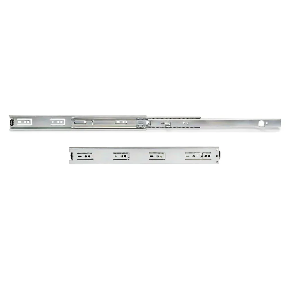 Compas, Coulisse Et Coulisseau-Emuca Jeu de coulisses à billes à sorties totale avec supports, hauteur 45mm, longueur 350mm, Acier, Zingué