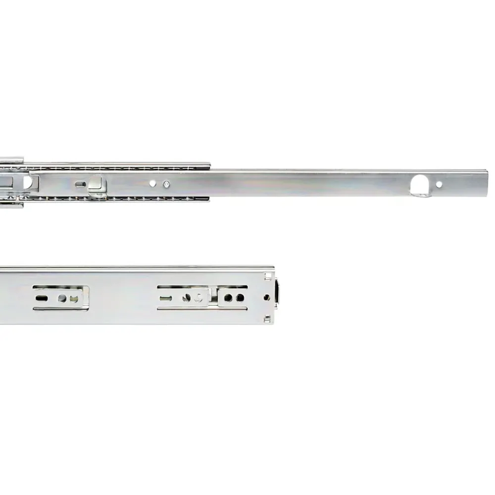 Compas, Coulisse Et Coulisseau-Emuca Jeu de coulisses à billes à sorties totale avec supports, hauteur 45mm, longueur 350mm, Acier, Zingué