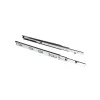 Emuca Jeu de coulisses à billes à sorties totale avec supports, hauteur 45mm, longueur 600mm, Acier, Zingué