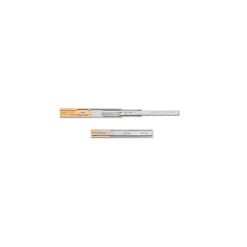 Compas, Coulisse Et Coulisseau-Emuca Jeu de coulisses à billes pour tiroirs à sortie totale, fermeture amortie, hauteur 45mm, longueur 300mm, acier, zingué