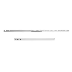 Emuca Lot de 5 jeux de coulisses de tiroir, roulement à billes, hauteur 17mm, profondeur 342mm, sortie partiel, Zingué