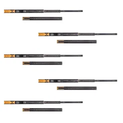 Compas, Coulisse Et Coulisseau-Emuca Lot de 5 jeux de Coulisses pour tiroirs, roulement à billes, hauteur 45mm, profondeur 550mm, sortie totale, fermeture