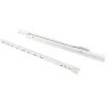 Compas, Coulisse Et Coulisseau-Emuca Lot de 5 jeux de coulisses de tiroir T30, fermeture à glissière, longueur 500mm, coulisse à sortie partielle, Acier, Blanc