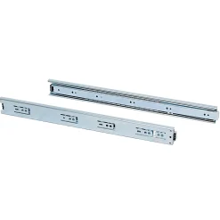 Emuca Lot de 5 jeux de glissières de tiroirs, roulement à billes, hauteur 45mm, profondeur 500mm, sortie totale, zingué