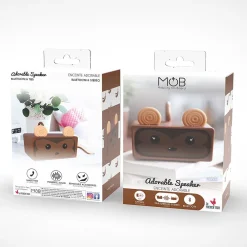 Mobility On Board Enceinte, Écouteur Et Casque-Enceinte Adorable stéréo Monkey - - Enceinte Bluetooth Monkey Marron