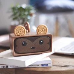 Mobility On Board Enceinte, Écouteur Et Casque-Enceinte Adorable stéréo Monkey - - Enceinte Bluetooth Monkey Marron