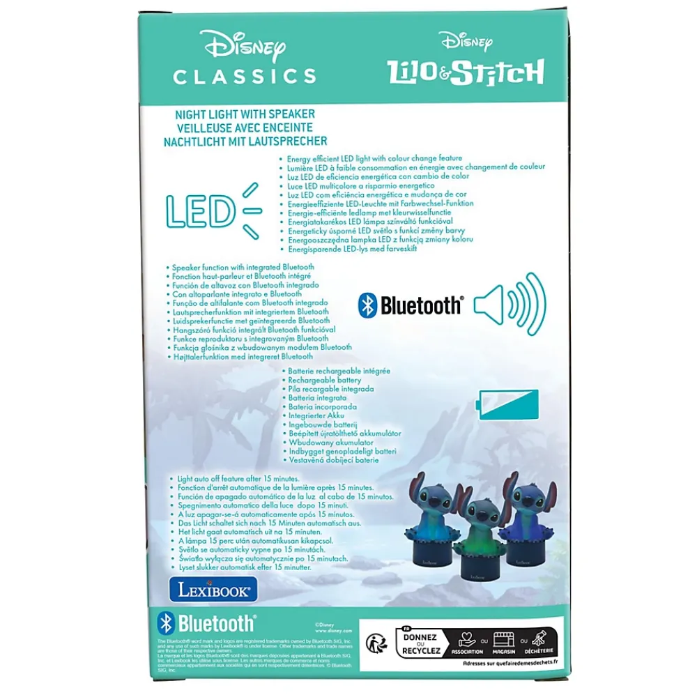 Lexibook Enceinte Bluetooth veilleuse Stitch