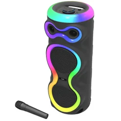 Inovalley Enceinte lumineuse Bluetooth KARAOKE 1000W FIREBOOST