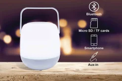 Lexibook Enceinte, Écouteur Et Casque-Enceinte portable Decotech avec effets lumineux