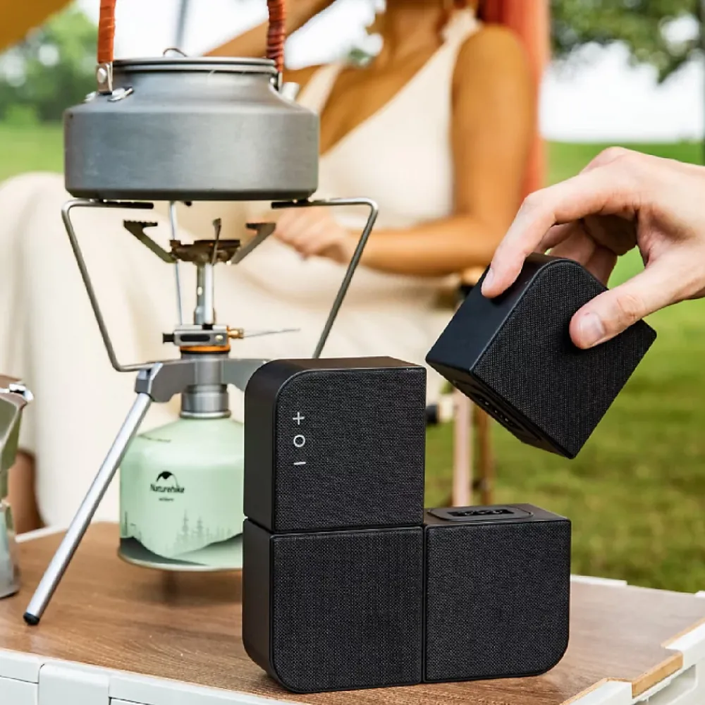 Kyf Enceinte, Écouteur Et Casque-Enceintes Bluetooth Modulables 4 en 1 20W RMS