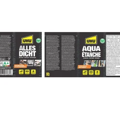 UHU Enduit d'étanchéité noir Aqua étanche pot de 750 ml