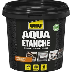 UHU Enduit d'étanchéité noir Aqua étanche pot de 750 ml