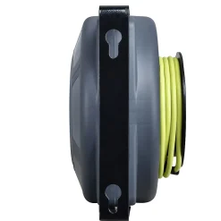 Diall Enrouleur Électrique-Enrouleur automatique de câble mural H05VVF 3G 1,5mm² 15m