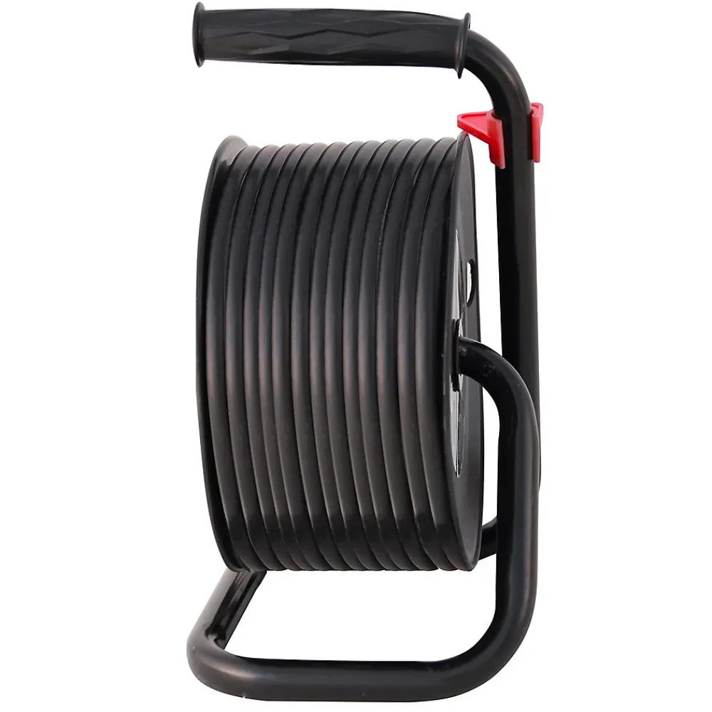 Velamp Enrouleur Électrique-Enrouleur bricolage, 4 prises, 15 mètres, 3G1.5mm2, NF