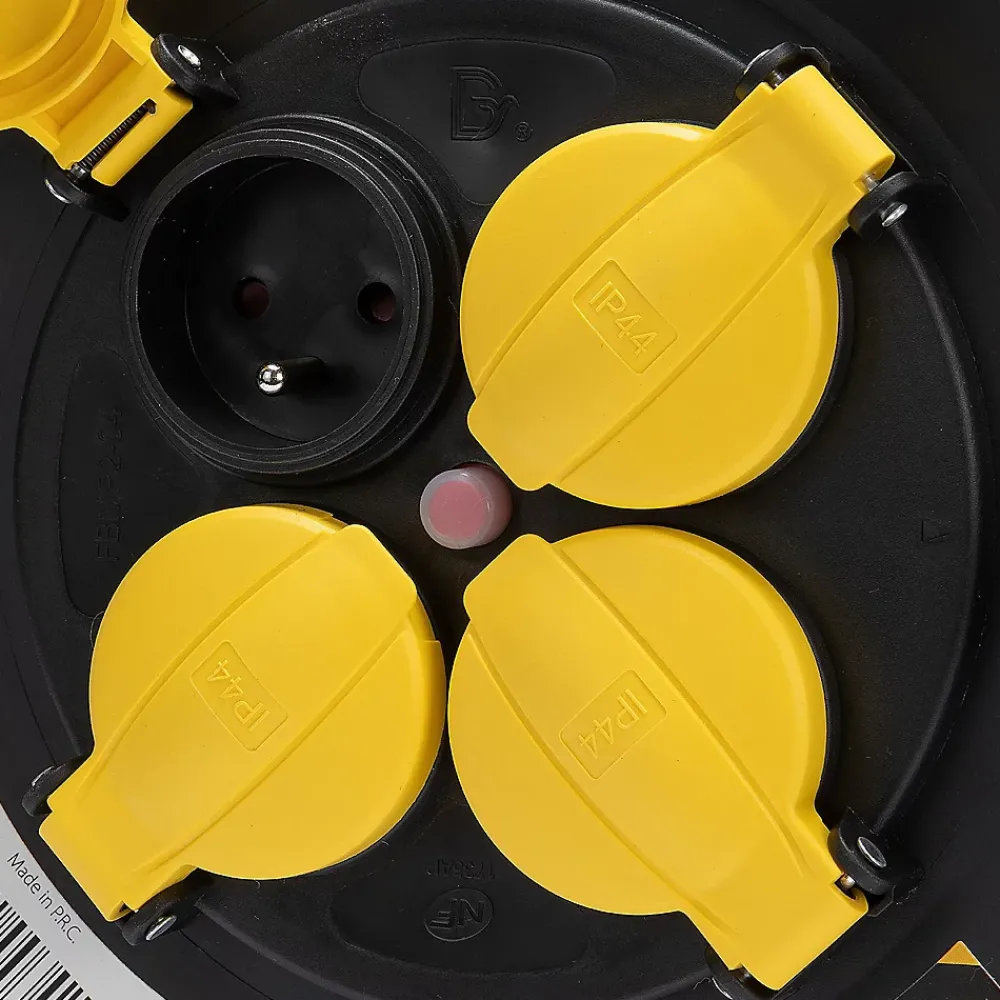 Velamp Enrouleur chantier, 4 prises, 40 mètres, 3G1.5mm2, NF, IP44