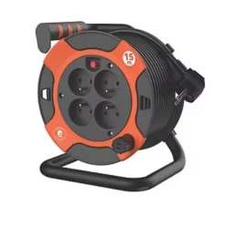 Quarx Enrouleur Électrique-Enrouleur de bricolage H05VVF compact 15m