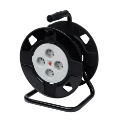 Enrouleur Électrique-Enrouleur de bricolage vide H05VV-F 4 prises 40m
