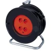 Ribimex Enrouleur de Câble électrique 4 prises 40 M 3100 W