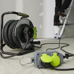 Masterplug Enrouleur de chantier Diall 27/3M H07RNF 3G1 5mm²