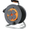 Zenitech Enrouleur de chantier IP44 4 prises 25m