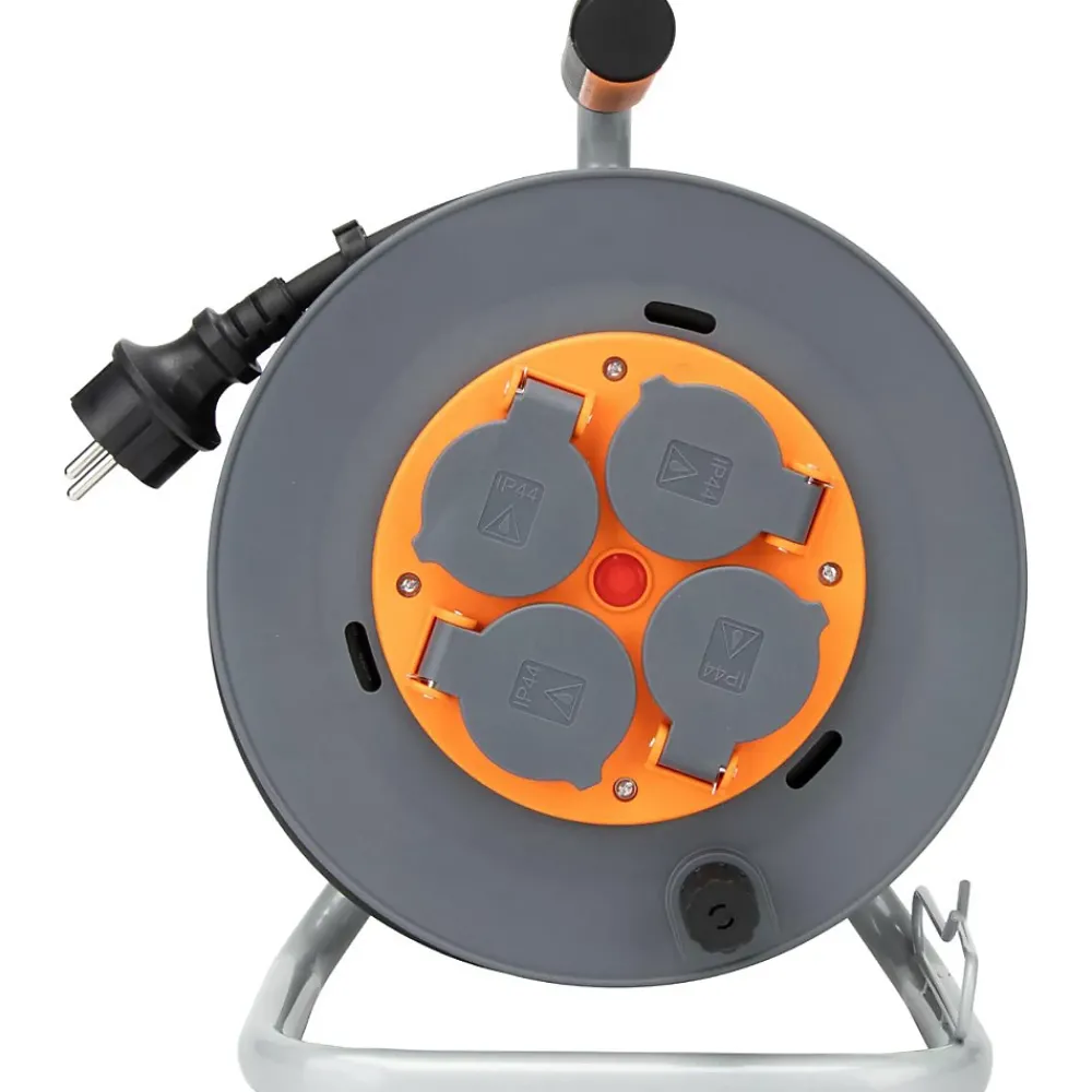Zenitech Enrouleur de chantier IP44 4 prises 25m