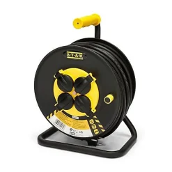 Velamp Enrouleur de chantier, 4 prises, 3G2.5, 25 mètres , NF, IP44
