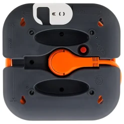 Zenitech Enrouleur domestique 4x2P+T - 7m orange