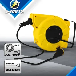 I-Watts Pro Enrouleur Électrique-Enrouleur electrique automatique 20m-3g1.5mm