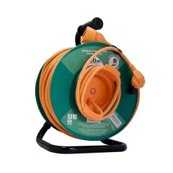 Chacon Rallonge Électrique-Enrouleur jardin HO5VV-F 3x1,5mm2 - 40 m -