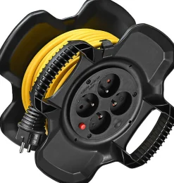 Brennenstuhl Professionalline Enrouleur électrique compact XGUM 4 prises 20m H05VV-F 3G1,5 16A 230V Brennenstuhl