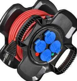 Brennenstuhl Professionalline Enrouleur Électrique-Enrouleur électrique compact Brennenstuhl XGUM 4 prises 15 m H07RN-F 3G1,5 - 1169711150