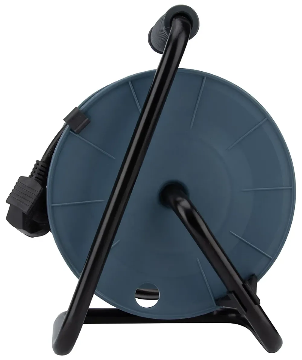 Zenitech Enrouleur Électrique-Enrouleur 12m 3 prises + 2USB - gris -