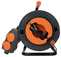 Zenitech Enrouleur Électrique-Enrouleur 4 prises déportées 30m - 2P+T 16A -
