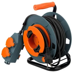 Zenitech Enrouleur Électrique-Enrouleur 4 prises déportées 30m - 2P+T 16A -