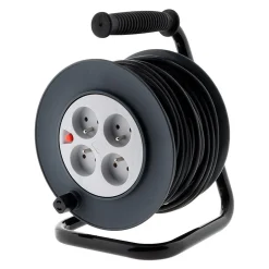 Zenitech Enrouleur 4 prises H05VV-F 3G1mm² - 25m -