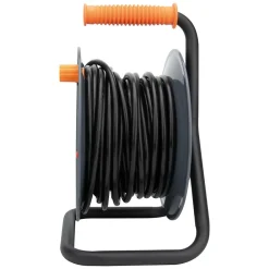 Zenitech Enrouleur Électrique-Enrouleur 4 prises 25m + coupe-circuit + support