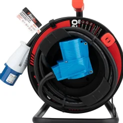 Protec Enrouleur Schuko/CEE P17 20m - Noir/Bleu -