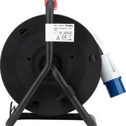 Protec Enrouleur Schuko/CEE P17 20m - Noir/Bleu -