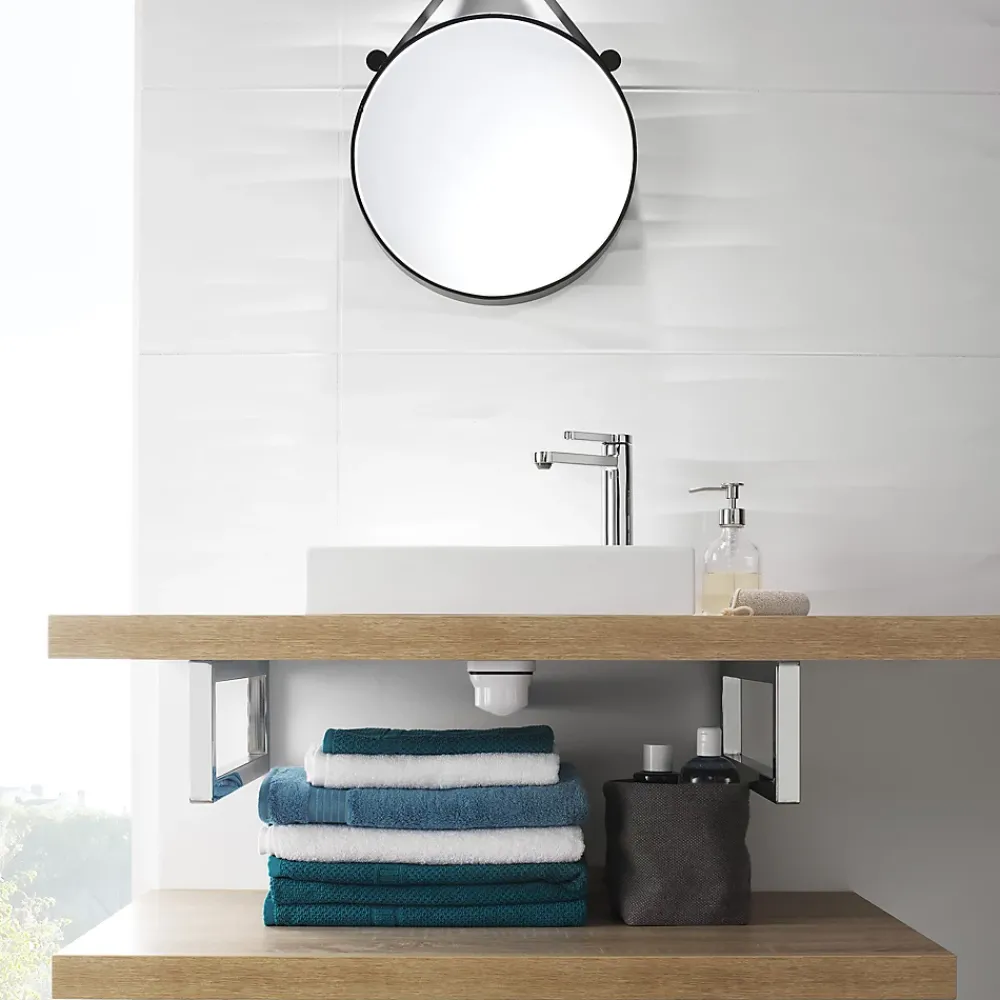 Wirquin Ensemble bonde et siphon de lavabo Quick-Clac Nano 6.7 Sortie Ø32 mm - 1/4 de tour