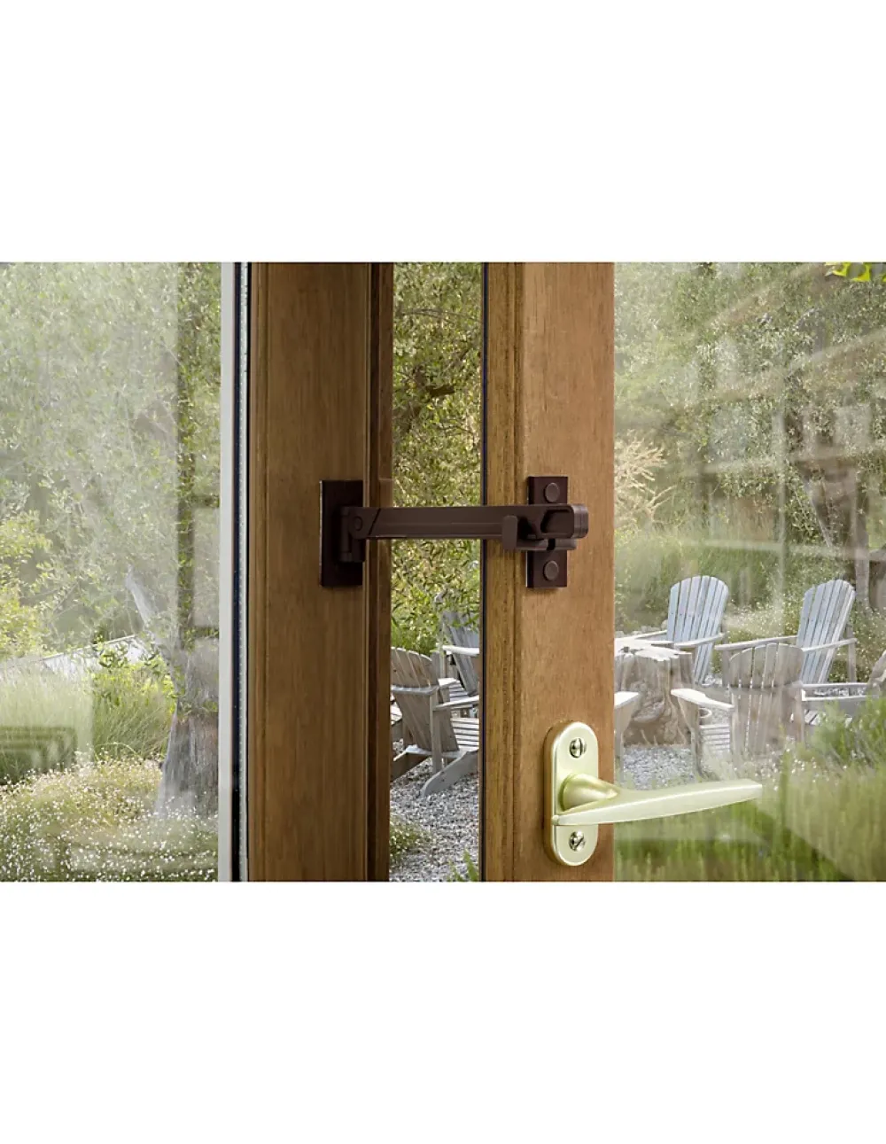 Thirard Entrebâilleur De Fenêtre-Entrebailleur de fenetre et porte fenetre, 1 ou 2 vanteaux ton bois -