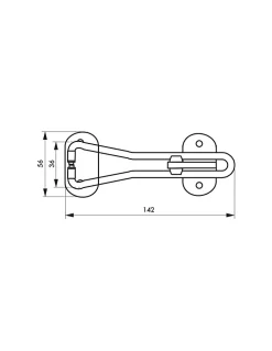 Thirard Entrebâilleur De Porte-Entrebailleur pour porte d'entrée, taquet d'arrêt, 142mm, blanc -