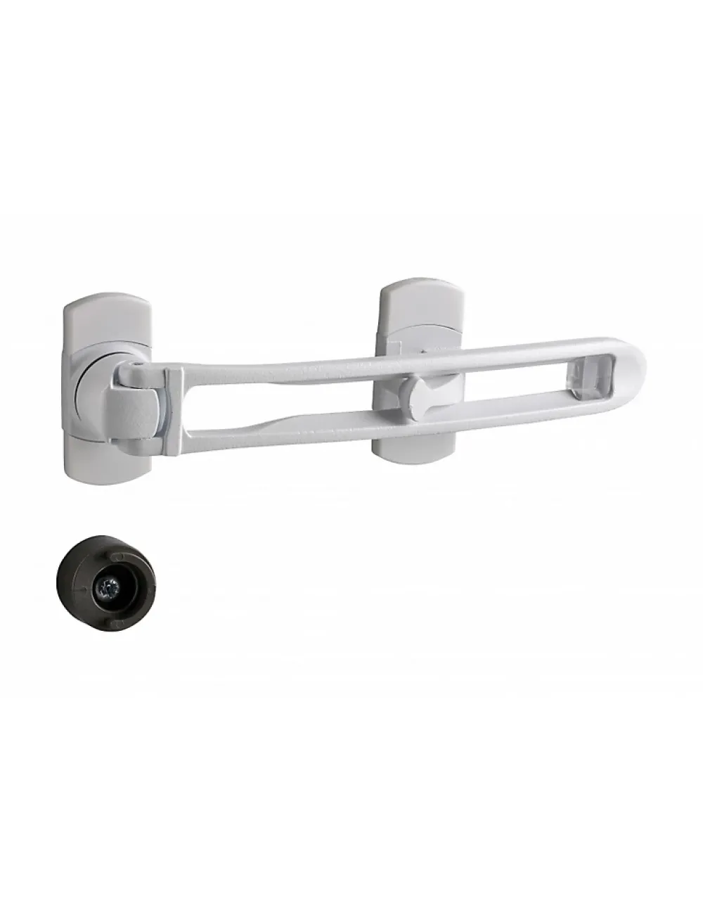 Thirard Entrebâilleur De Porte-Entrebailleur pour porte d'entrée, taquet d'arrêt, 169mm, blanc -
